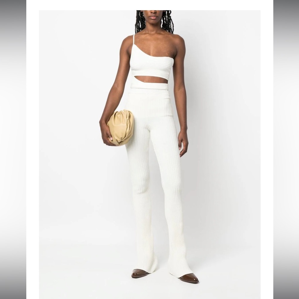 Andreadamo white knit pants